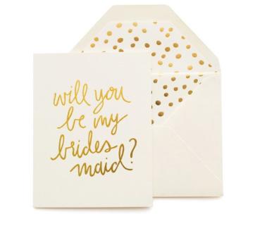 SugarPaper Greeting Cards Bridesmaid Playful Will You Be My Bridesmaid Card