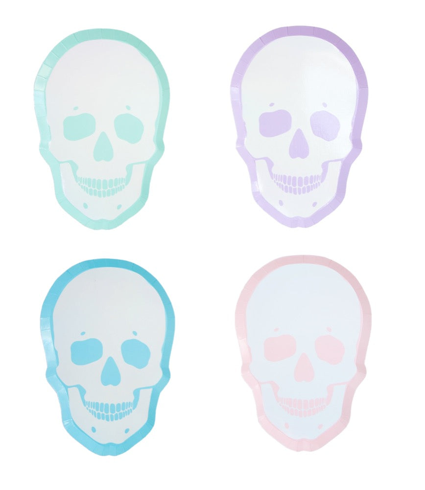 Pastel Skull Plates