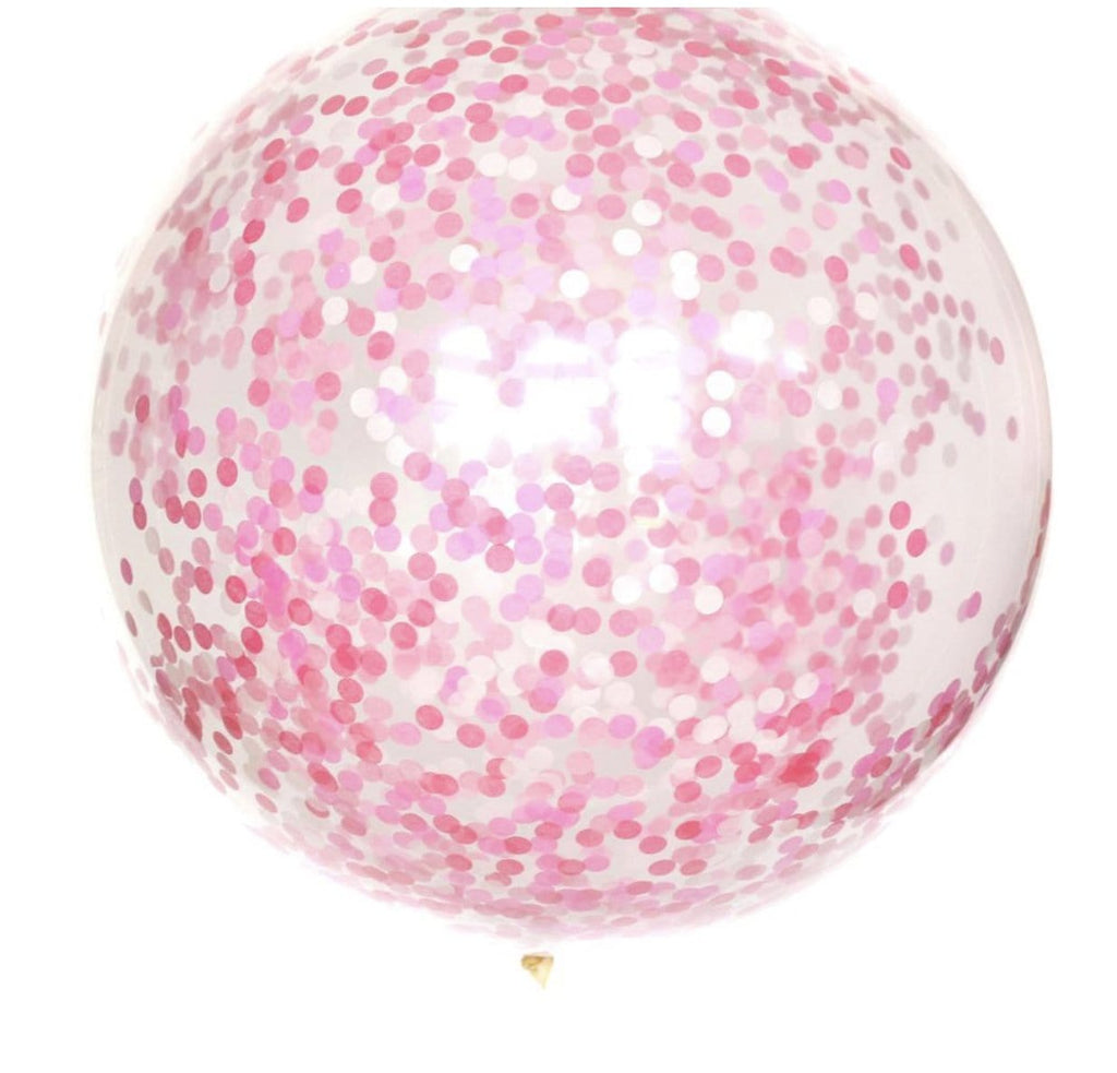 Wants And Wishes Balloons Perfectly Pink Confetti Balloon